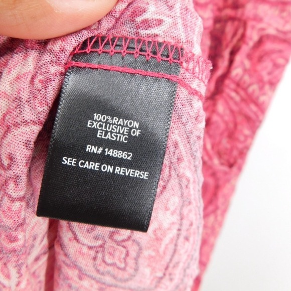 Torrid Midi Gauze Smocked Skater Dress Etched Paisley Pink Size 3X - Picture 6 of 7